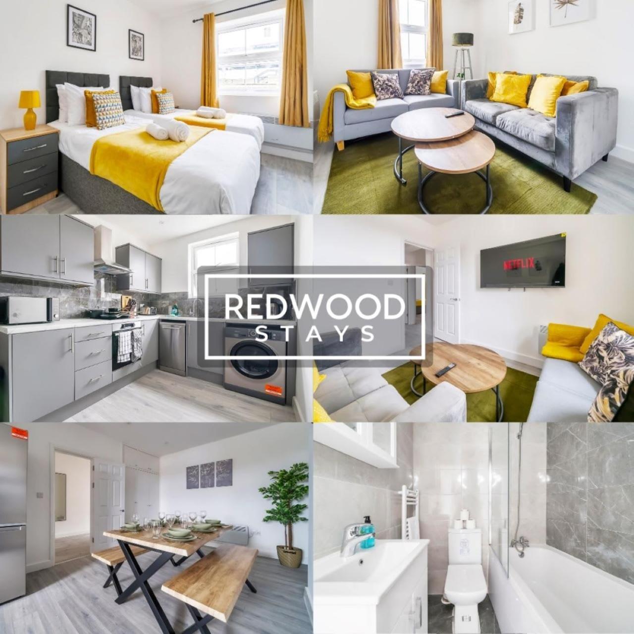Brand New, 2 Bed 1 Bath, Modern Town Center Apartment, Free Wifi & Netflix By Redwood Stays الدرشوت المظهر الخارجي الصورة