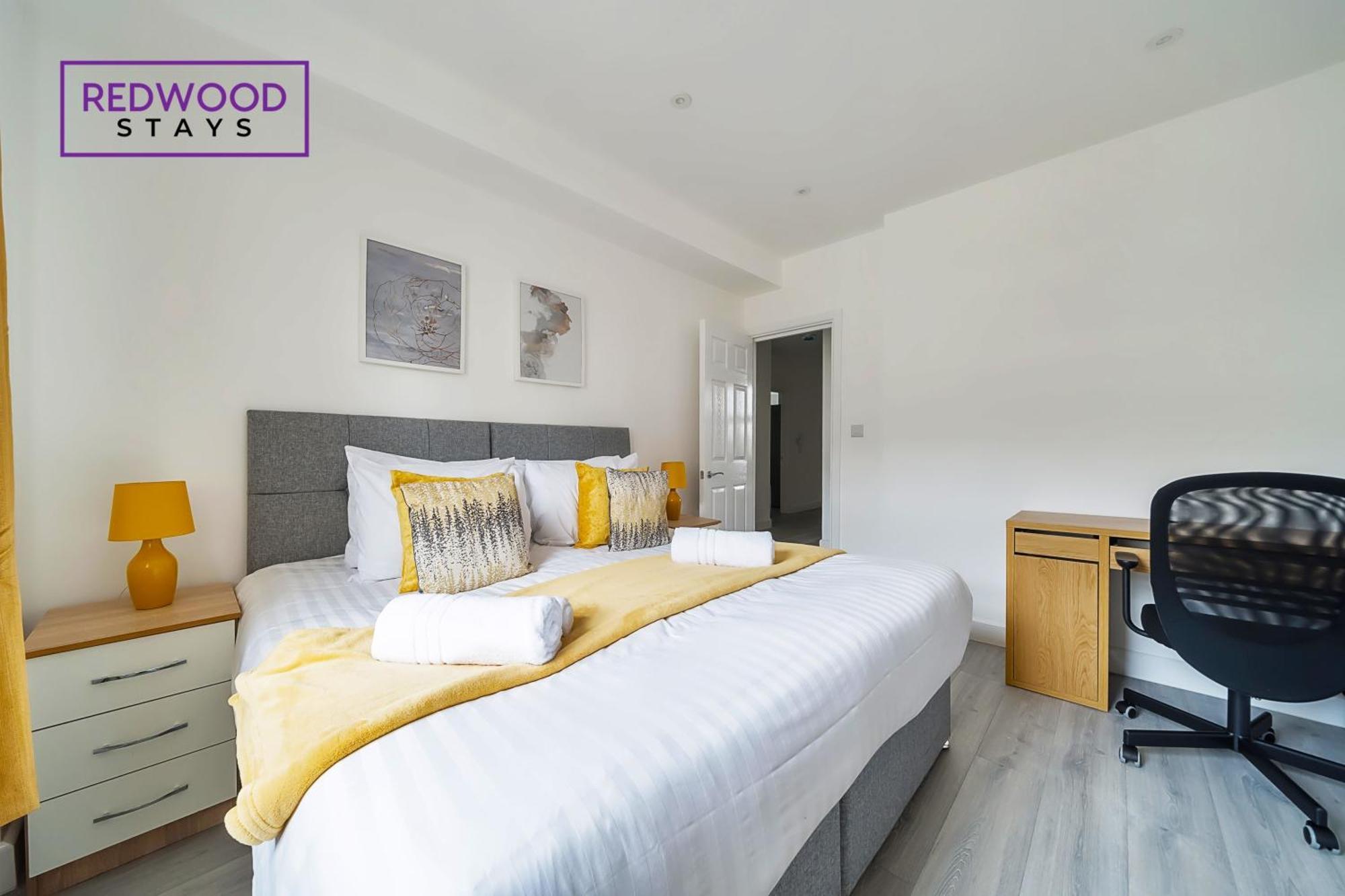 Brand New, 2 Bed 1 Bath, Modern Town Center Apartment, Free Wifi & Netflix By Redwood Stays الدرشوت المظهر الخارجي الصورة