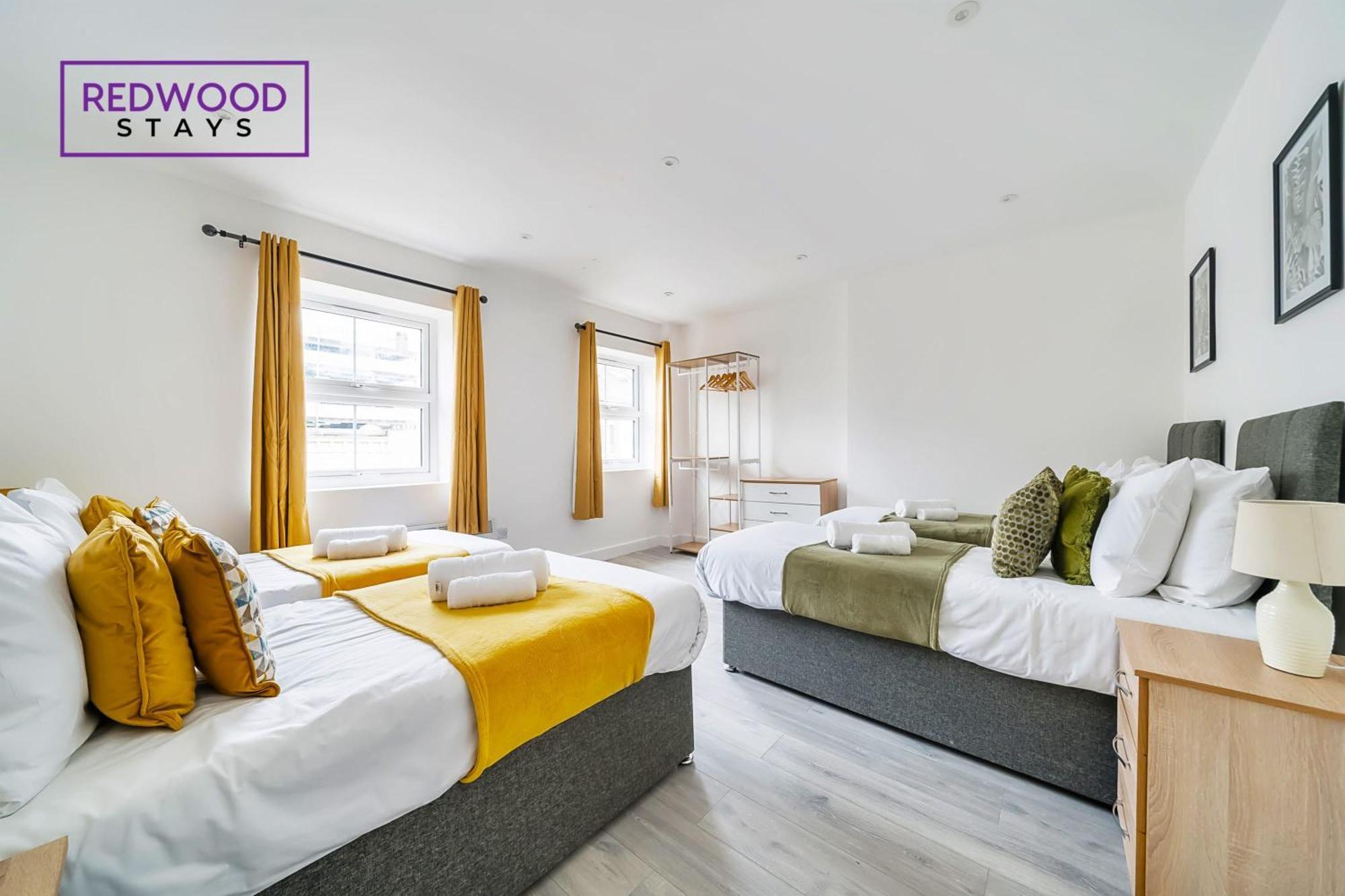 Brand New, 2 Bed 1 Bath, Modern Town Center Apartment, Free Wifi & Netflix By Redwood Stays الدرشوت المظهر الخارجي الصورة